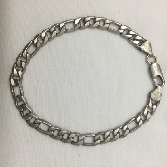 VINTAGE 925 Sterling Silver Unisex Bracelet ❤️ - Picture 2 of 8